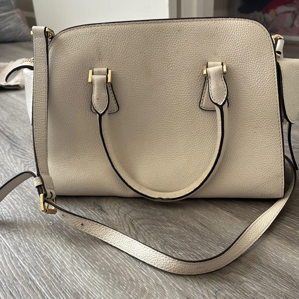Michael Kors Cream Satchel Bag - Picture 3 of 5